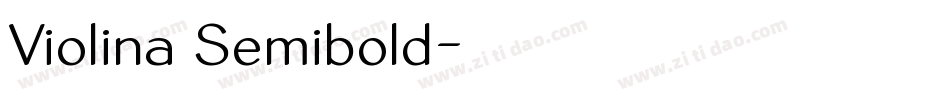 Violina Semibold字体转换